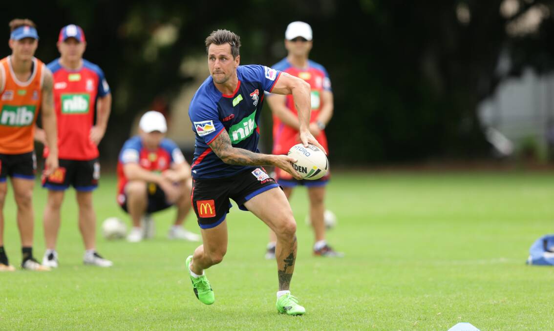 In charge: Knights new signing Mitchell Pearce. Picture: Jonathan Carroll