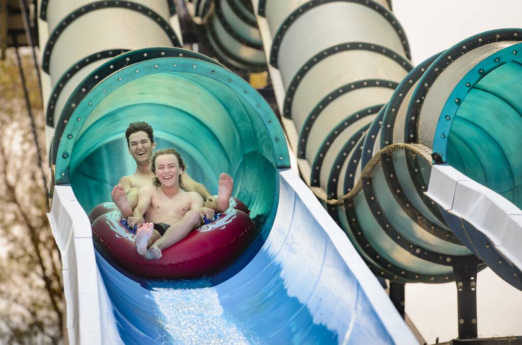 TUBE RIDE: Canberra has a waterslide - does that mean it's a more fun city than Wollongong?