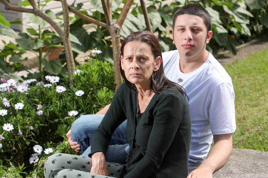 TRYING TIMES: Louise Jane Maffullo and her 17-year-old autistic son Bryce Maffullo. Picture; Adam McLean