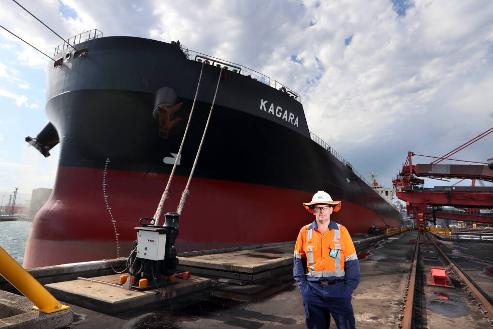 'It is absolutely critical for our business to right now set up the safe, sustainable operation of PKCT so it's here in the long term,' says John Gorman, Operations manager at Port Kembla Coal Terminal. Picture: Sylvia Liber.