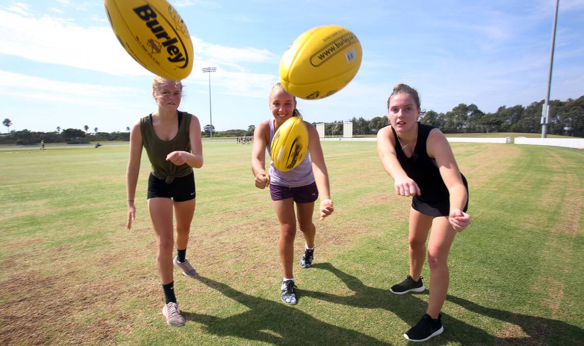New opportunity: The IAS has launched a junior development girls AFL program. Picture: Rob Peet.