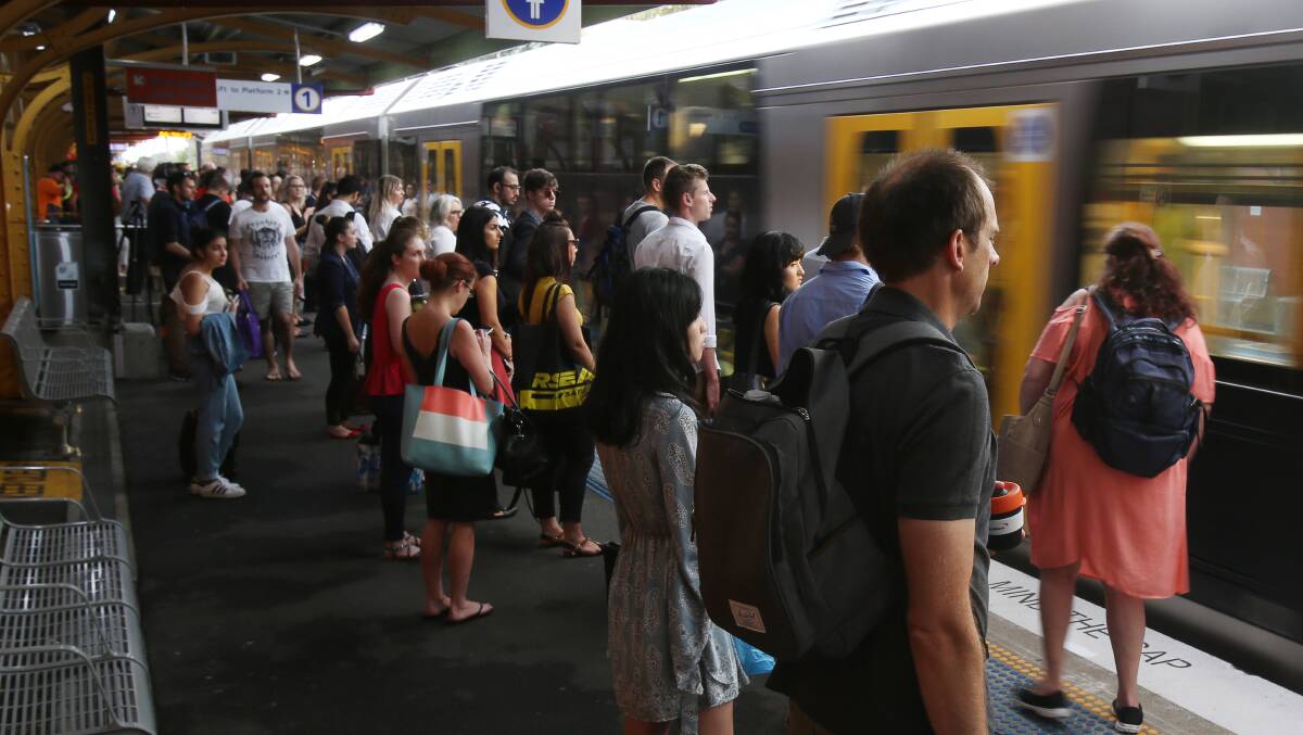 The South Coast line has missed out on federal funds to investigate ways to cut commute times. Picture: Robert Peet