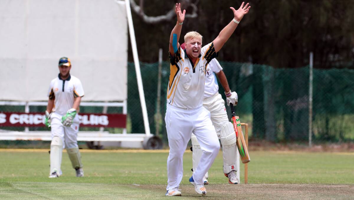 Strike bowler: James Hayman took seven wickets. Picture: Sylvia Liber.