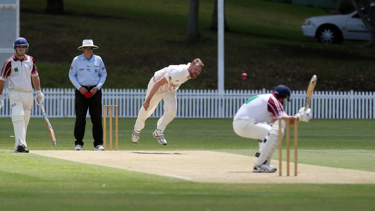 Commanding position: Keira bowler Nick Bell helped his side to an imposing position last weekend.  Picture: Robert Peet.