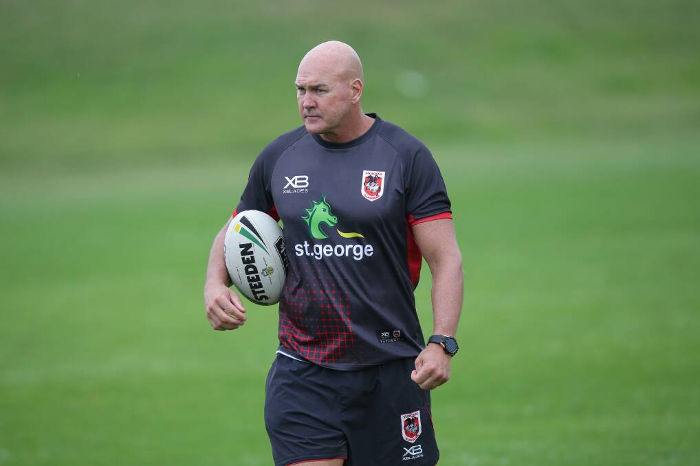 FOOD FOR THOUGHT: Dragons coach Paul McGregor. Picture: John Veage