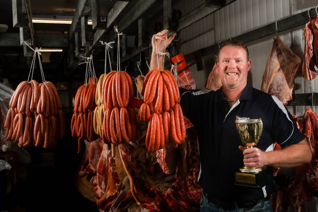 WINNING: After decades of entering the competition, John Hastie and his team has won first place for the Traditional Australian category Beef at the 2018 AMIC National Sausage King competition. Picture: Adam McLean