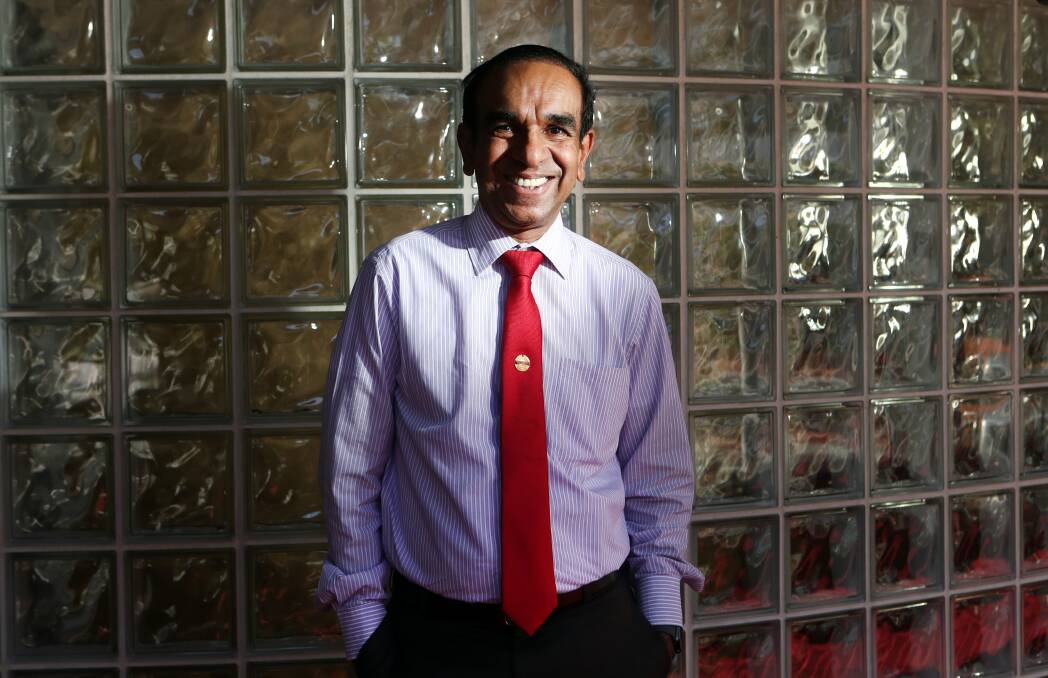 International President Balraj Arunasalam of Toastmasters International stopped over in Wollongong during his whirlwind visit from Sri Lanka. Picture: Sylvia Liber