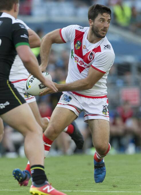 MEASURED: New Dragons half Ben Hunt plans to build on a solid first-up display for his new club in this weekend's Charity Shield. Picture: AAP