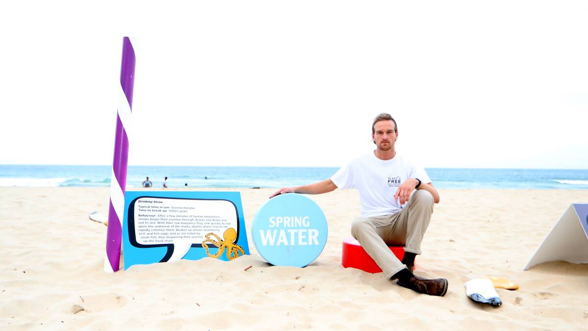 Plastic Free Wollongong spokesman Andy Gray. Picture: Sylvia Liber