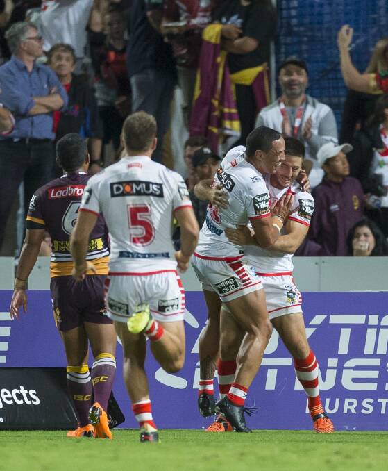 Starting point: Tyson Frizell and Ben Hunt. Picture: AAP Image/Craig Golding