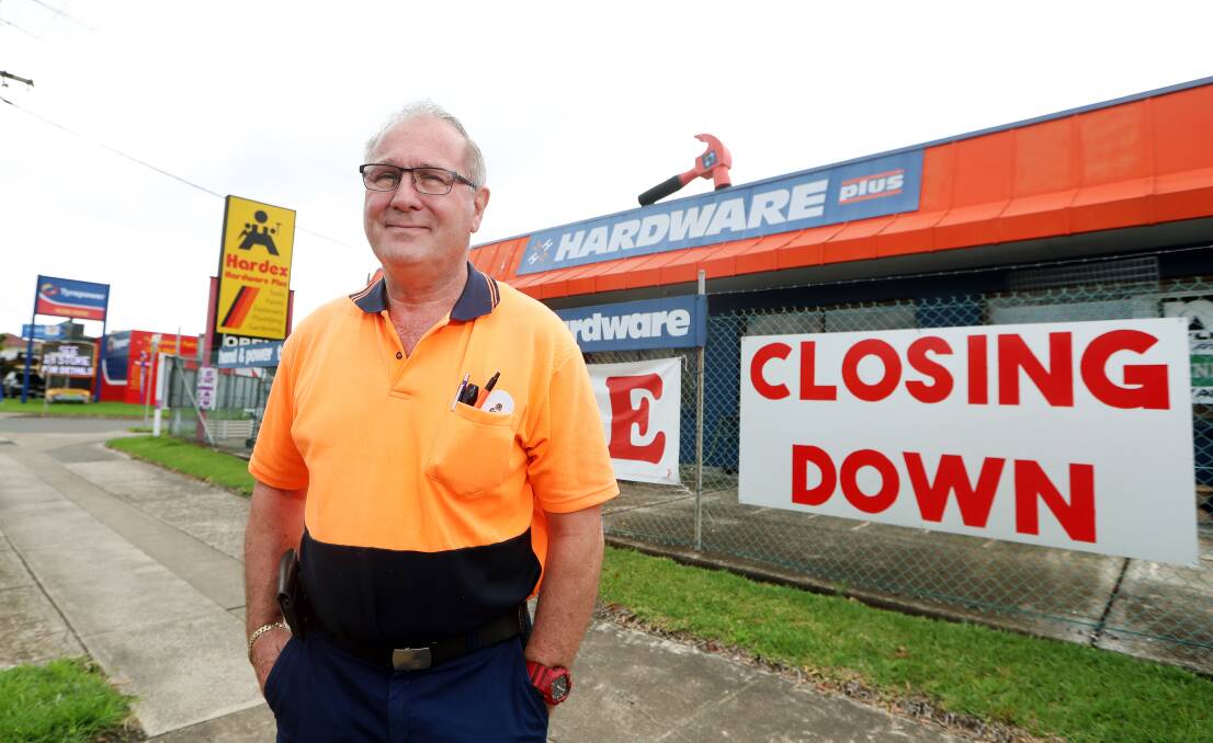 ENDANGERED SPECIES: René Tummers has called time on his Hardex store at Fairy Meadow, after almost 20 years of battling the bigger industry monoliths. Picture: Sylvia Liber.