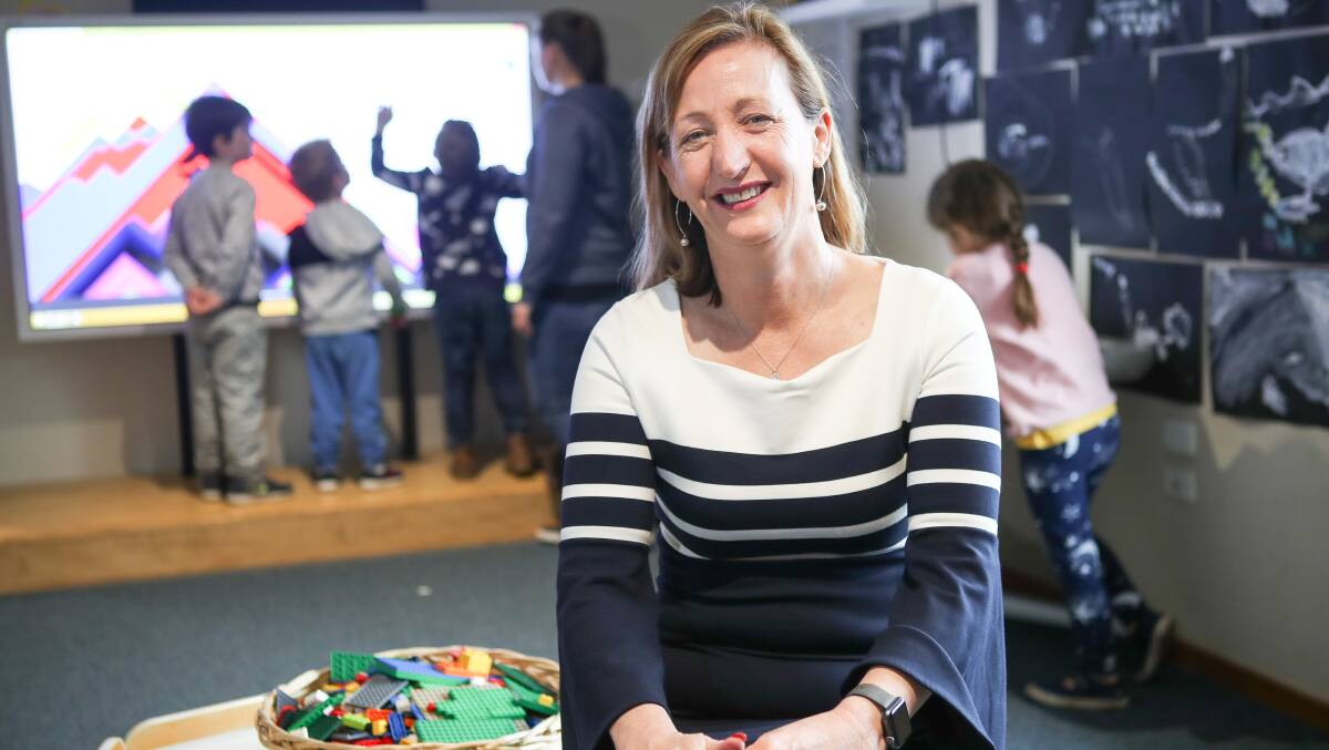 Big Fat Smile CEO Jenni Hutchins, pictured at Corrimal Community Preschool, has been appointed co-chair of the Early Learning and Care Council of Australia. Picture: Adam McLean
