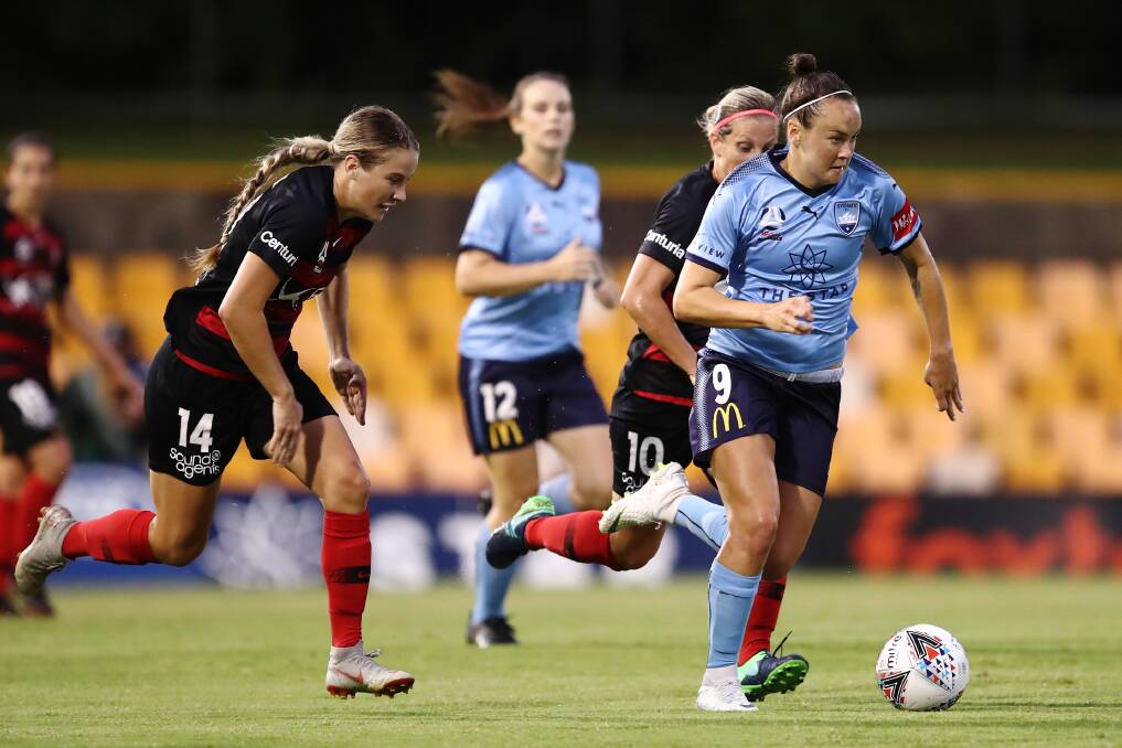 ON FIRE: Sydney FC's Caitlin Foord. Picture: AAP Image/Brendon Thorne
