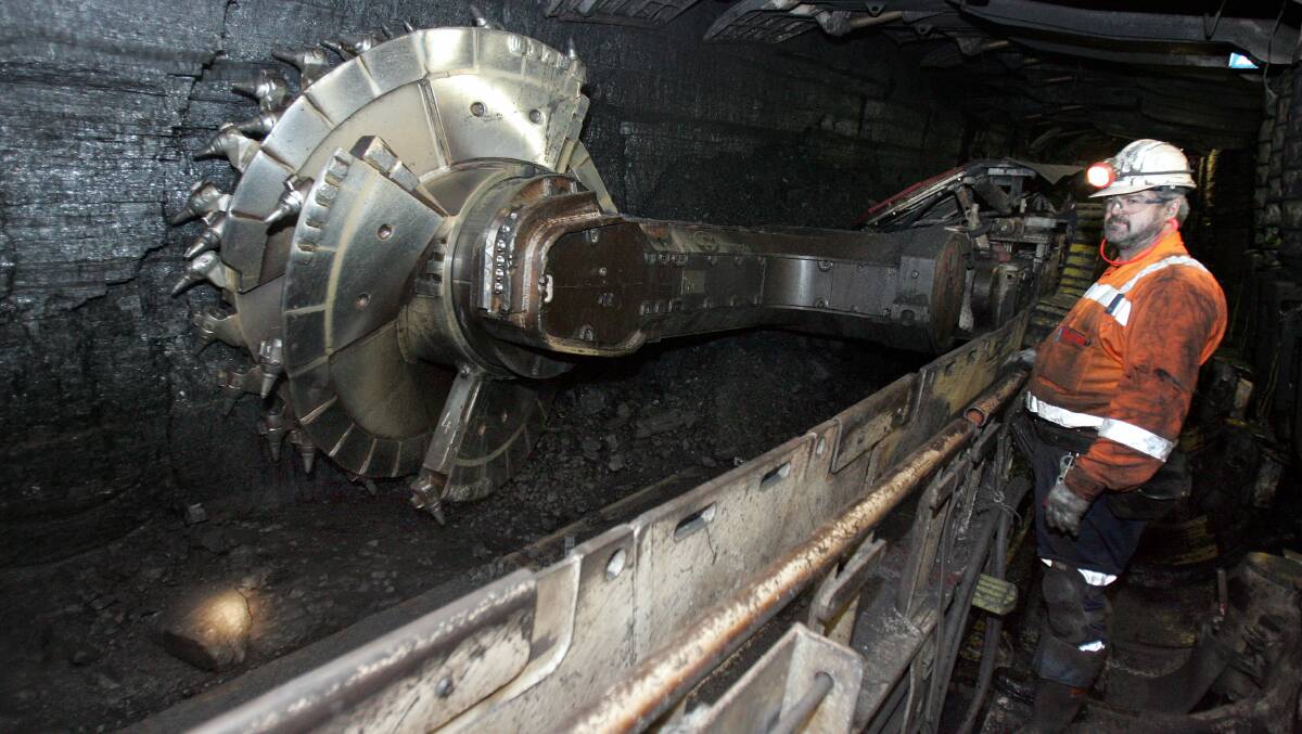 Cuts run deep: A longwall shearer underground at South32's Dendrobium mine