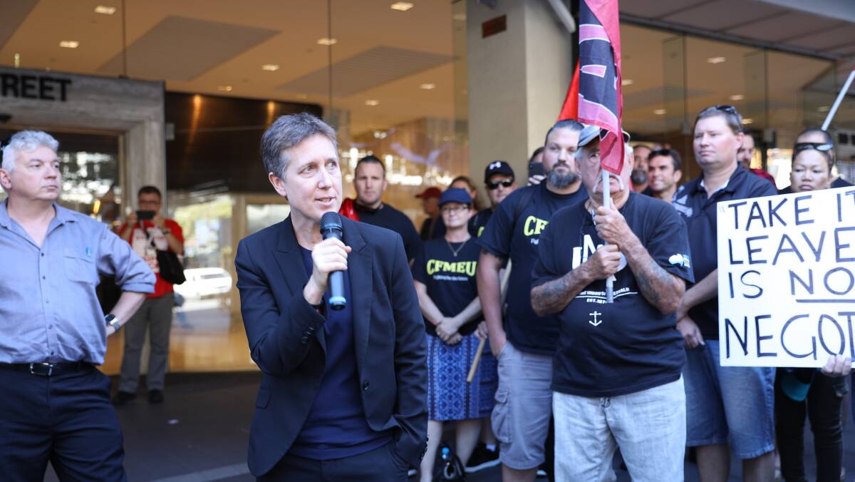CASUALISATION: ACTU secretary Sally McManus told the rally casualisation and contract work was on the rise.