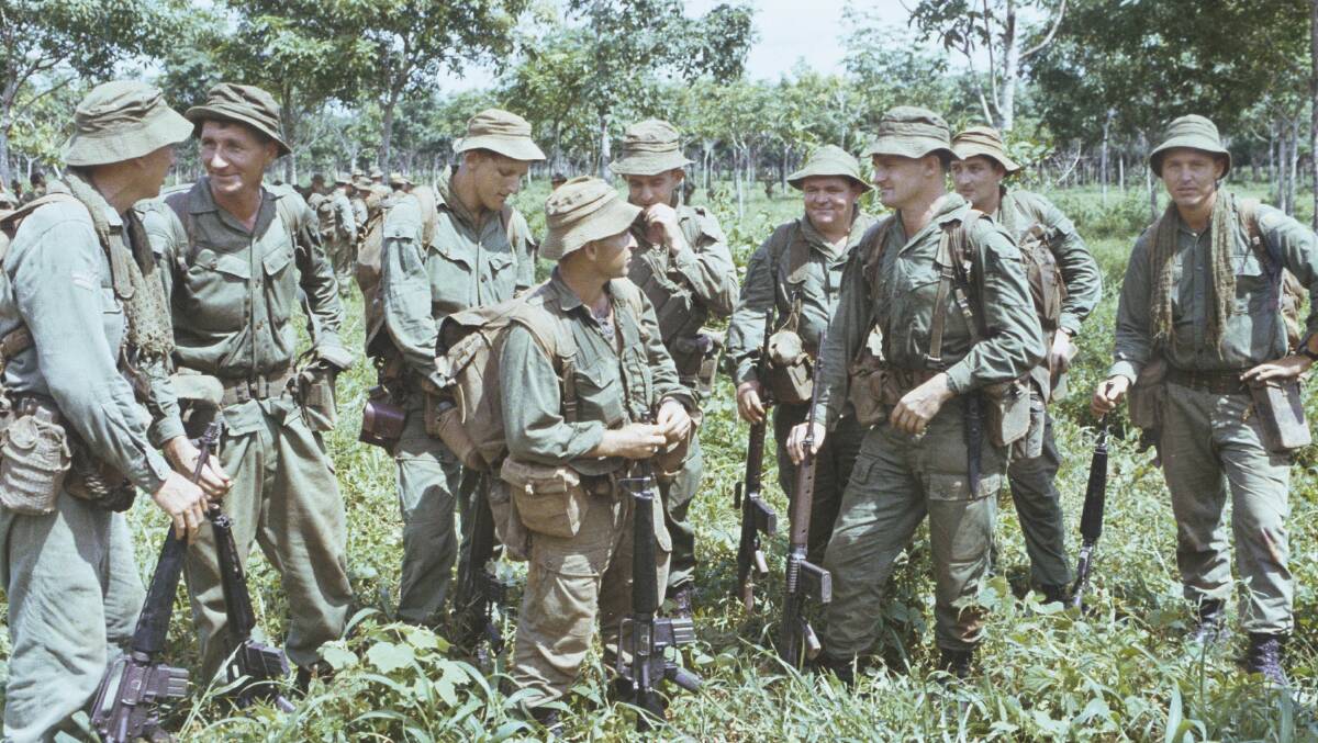 So young: Soldiers of Delta Company, 6th Battalion, RAR, at Long Tan, August 8, 1969. Picture: Australian War Memorial