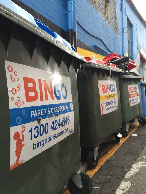 Hey presto: Bingo is expanding its presence in the Illawarra, with its branding appearing on more city bins and its move on the Blackwells' assets.