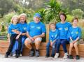 Chelsea McNamara's family, including Jett Slater (her younger brother), grandmother Christine Evry, grandfather Colin McNamara, Shanon Slater, Andrea Kasapis and Cody Slater, will be taking part in the Great Illawarra Walk. Picture by Anna Warr