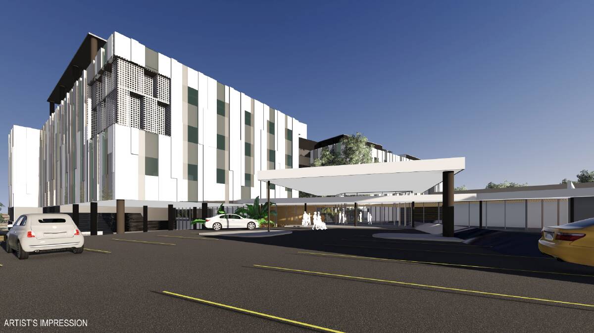 Original artist's impression of the $251 million redevelopment of Shellharbour Hospital.