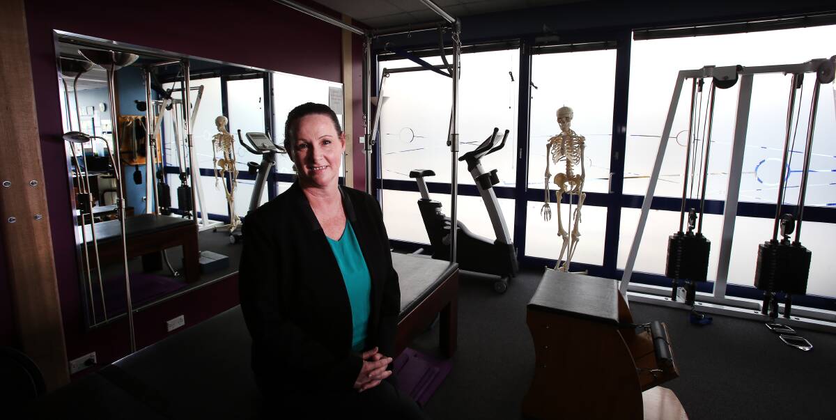 Wollongong Pilates Studio instructor and exercise physiologist Donna Oliver screens pre-adolescent dancers to identify risk factors that may lead to injury. Picture: Sylvia Liber