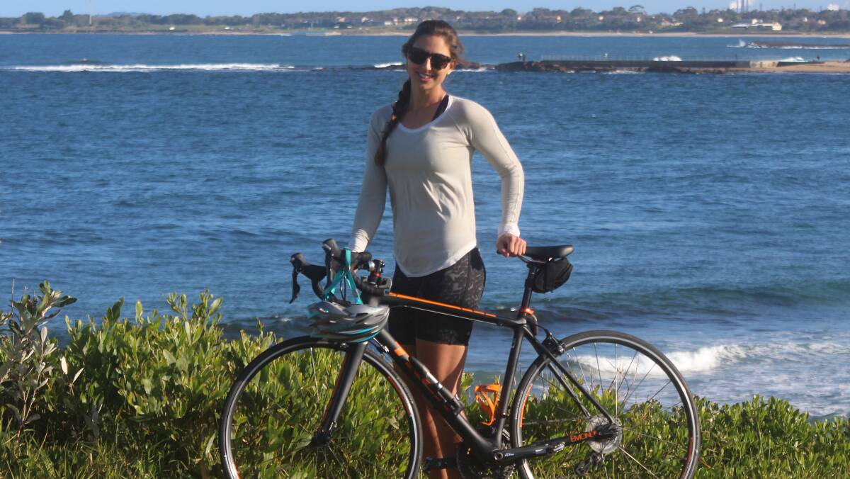 Raising awareness: Wollongong's Edwina Neradovsky is participating in a relay from Adelaide to Darwin in her father's memory.