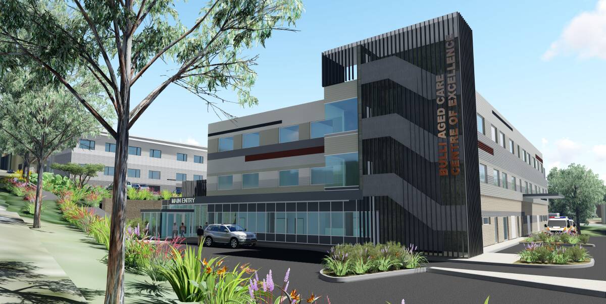 An artist's impression of the Bulli Aged Care Centre of Excellence, being built as part of a public/ private partnership with NSW Health and IRT Group.