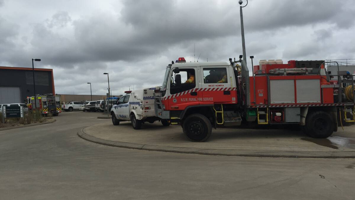Emergency Service crews at the South Nowra jail on January 3. Picture: South Coast Register
