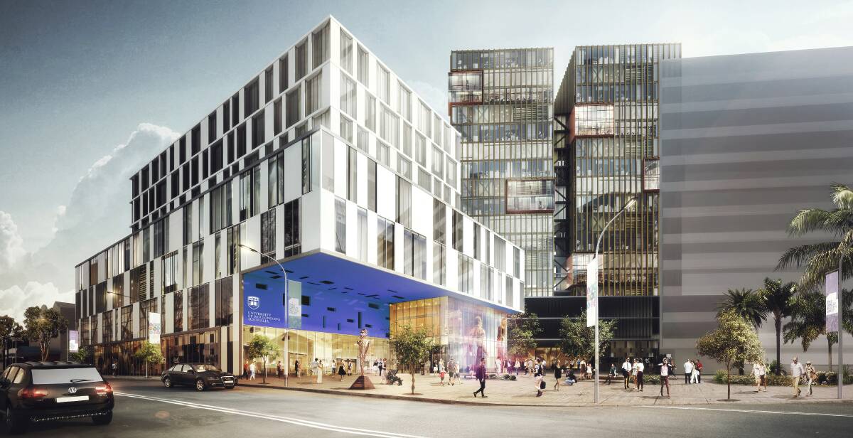 New facility: Artist's impression of the planned South Western Sydney campus, set to occupy two floors in Liverpool City Council’s Moore Street building.