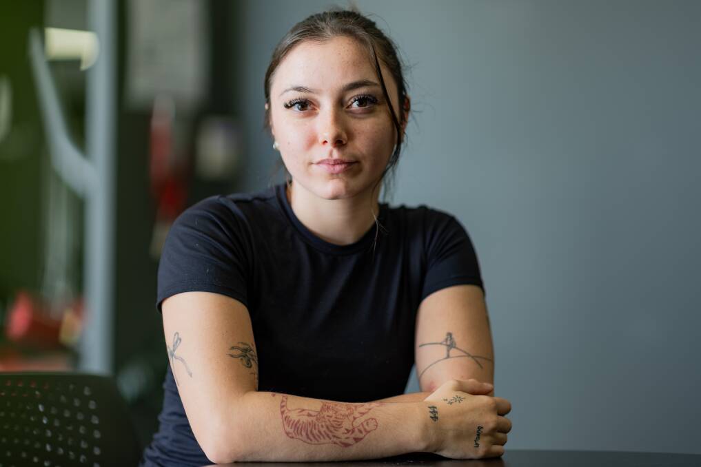 Warrnambool's Lily Maglaras has launched a new podcast to help in her recovery after she was sexually assaulted. Picture by Anthony Brady