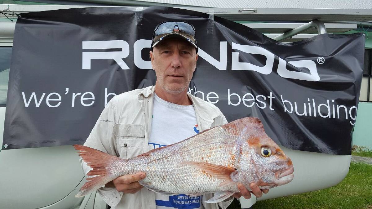  Big red: Steve Barwick fished onboard Kiama Charter Boat Signa to nail this  71cm snapper. There were plenty of snapper, mullaway and mowies around last weekend.
