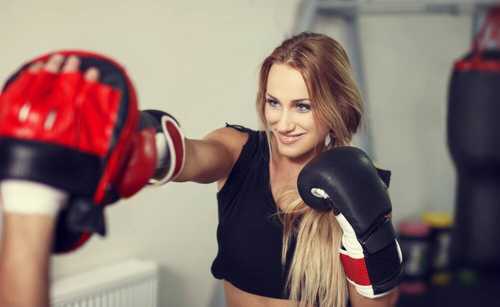 Boxing for fitness: Lukas Chodat says boxing is a great way not only to improve you fitness but to keep your muscles toned.