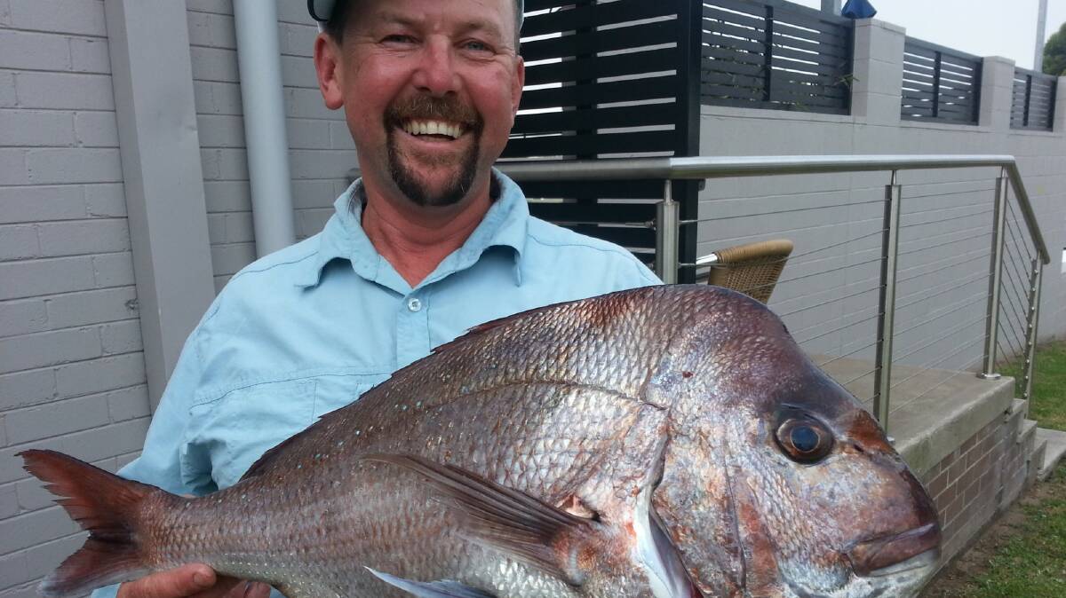  Red letter day: Terry Royan with a solid local snapper. (Photos submitted for publication should be high res - about 1MB or larger).