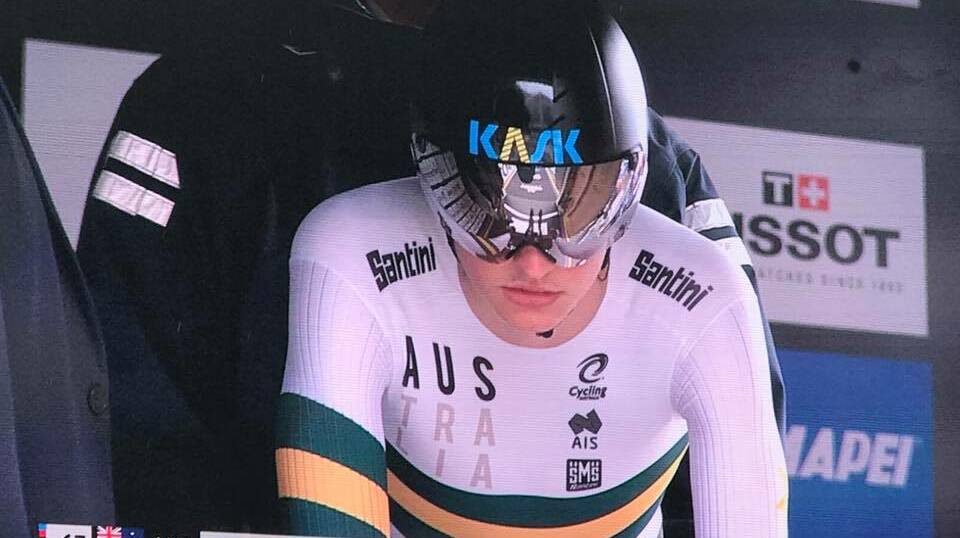 Wright sets out as the 12th starter of the 78 entries in the Individual Time Trial at the UCI Road World Championships. He finished 17th. 