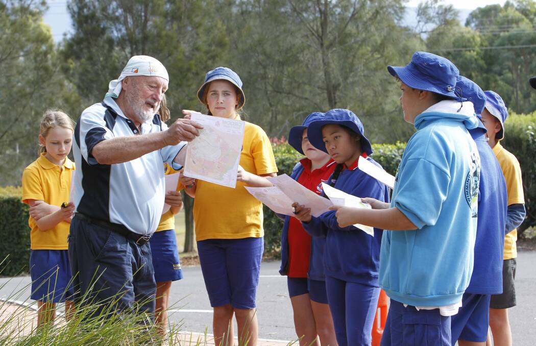 Challenge: Students get instruction during the South Coast Schools Orienteering Championships in 2013. The SummerGong Series is on this month. 