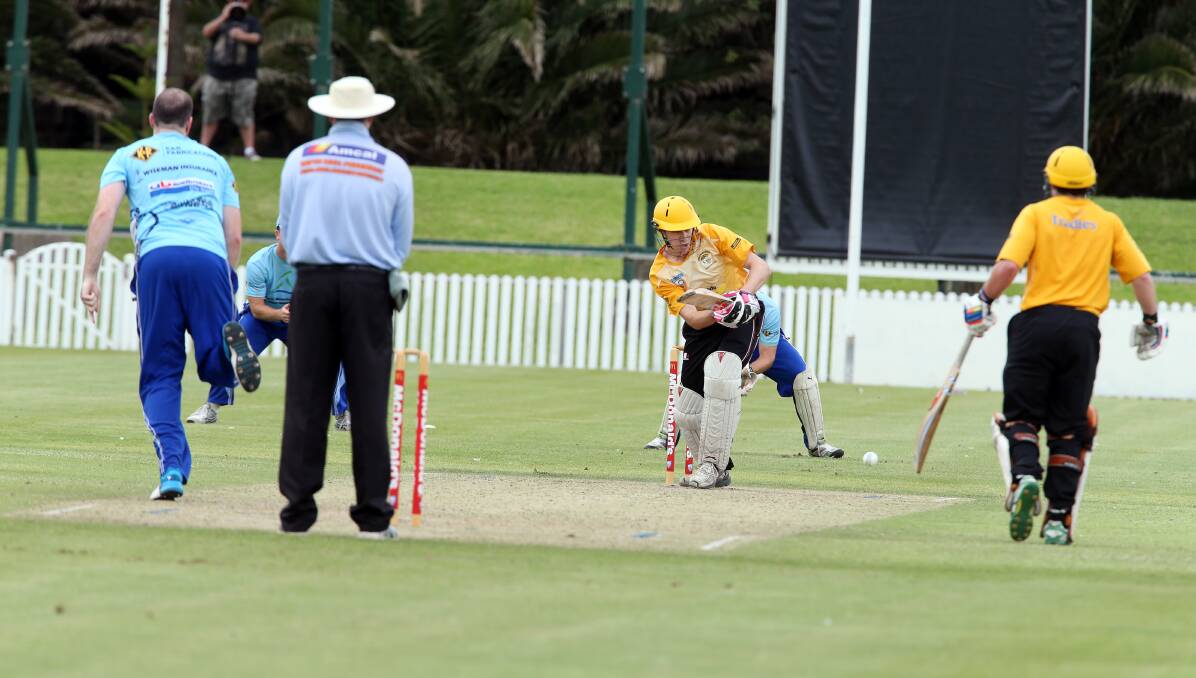 Final's push: Helensburgh batsman Matt Ward in action during the T20 final. The Burgh host Corrimal in round 10. Picture: SYLVIA LIBER