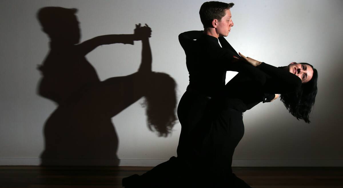 COMPETITORS: David Smith and Hannah McClellan will dance in the South Coast Ballroom Spectacular. Picture: Robert Peet