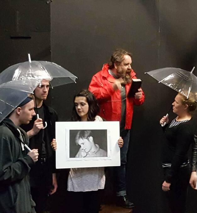 HATE CRIME: Cast and crew of The Laramie Project, showing at Wollongong Workshop Theatre in Gwynnevliie from October 7-15. Five dollars from each ticket sold goes to a LGBT charity. Picture: Supplied