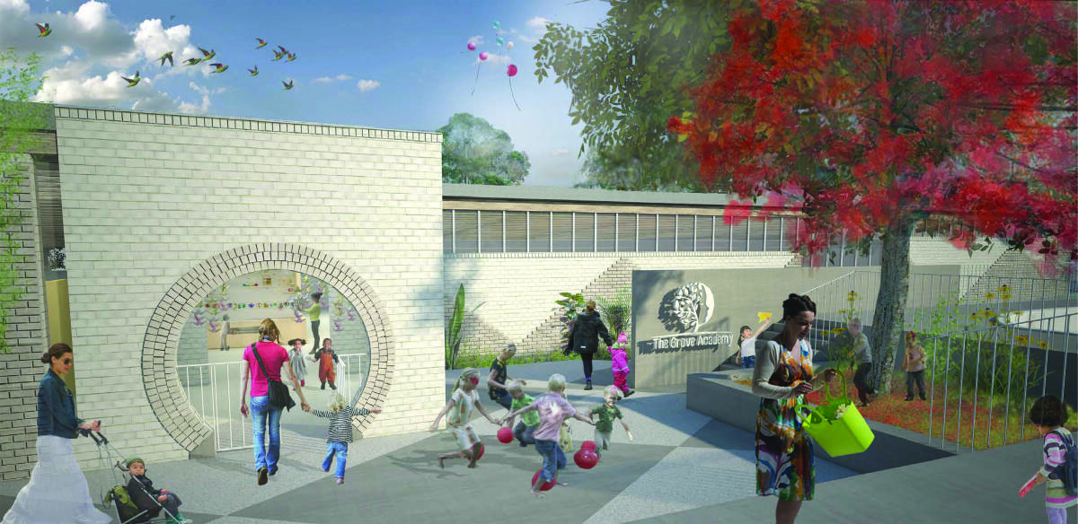 Artist impression of how the childcare centre at The Shellharbour Club will look.
