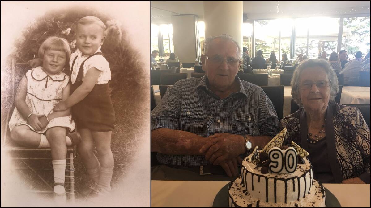 HAPPY BIRTHDAY: Corrimal twins Jack Settree and Gladys Redman celebrated their 90th birthday together on Tuesday. Pictures: Supplied