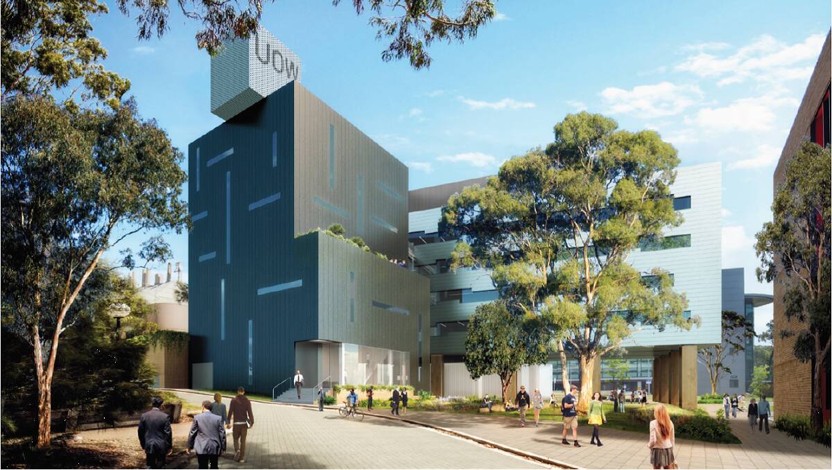ARTIST IMPRESSION: This is how the $80 million Molecular Horizons: Life Sciences Building will look when complete. The University of Wollongong is calling for Expressions of Interest for this and another new building.