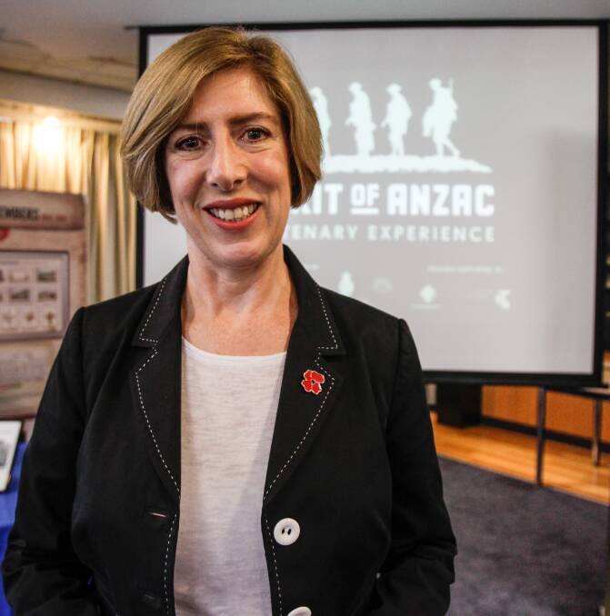 INTERACTIVE: Spirit of Anzac Centenary Experience executive director Alison Creagh is encouraging one and all to see the Wollongong exhibition on January 11-20. Picture: Georgia Matts.