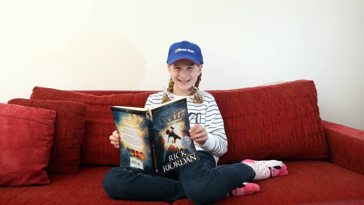 Figtree girl Jazzy loves reading for a MS Readathon reason