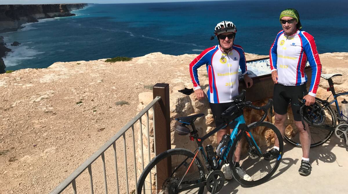 CHARITY RIDE: Hugh Irving and John MacDonald are riding their bikes from Perth to Shellharbour.