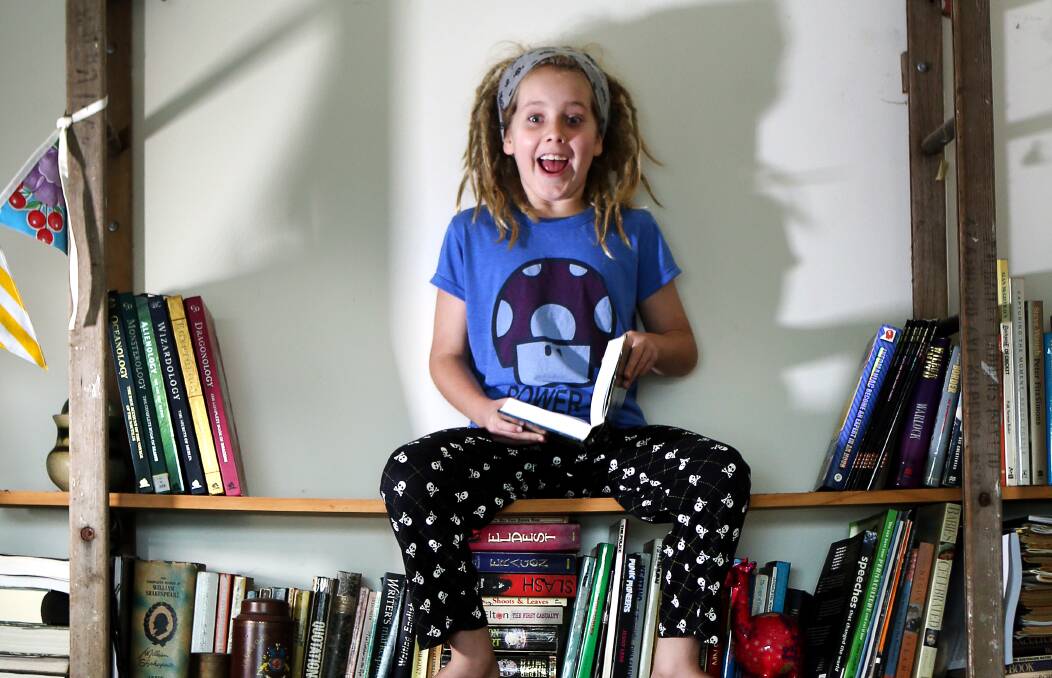 OBSOLETE: The Great Australian Spelling Bee's youngest competitor, eight-year-old Quinn of Wollongong, was eliminated on Sunday night. Picture: Sylvia Liber
