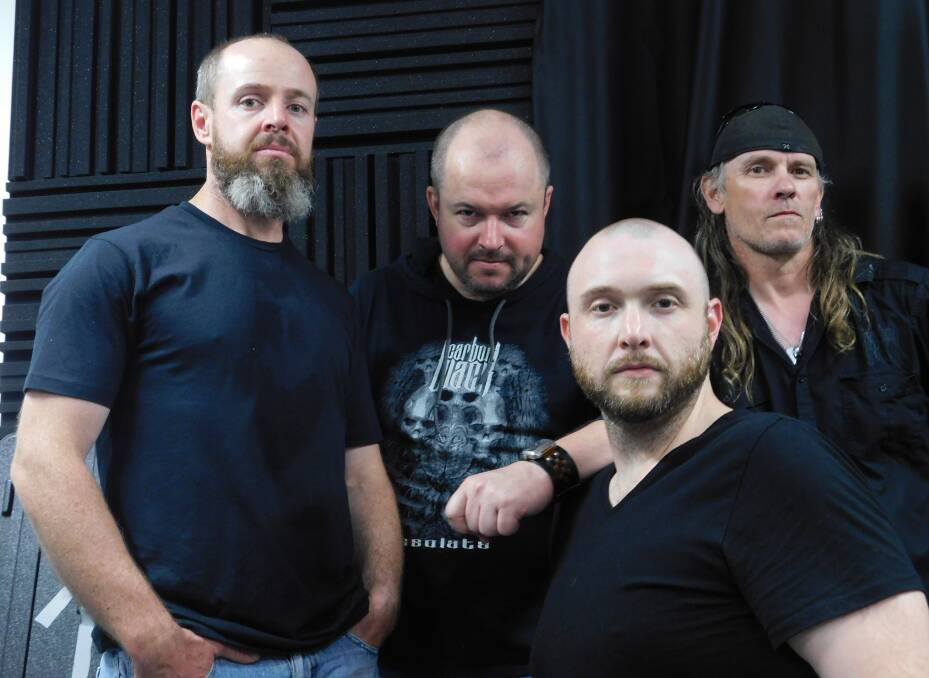 Carbon Black members (left to right) Steve Giles, Rob Giles, Jon Hurley and Damon Bishop. Picture: Supplied