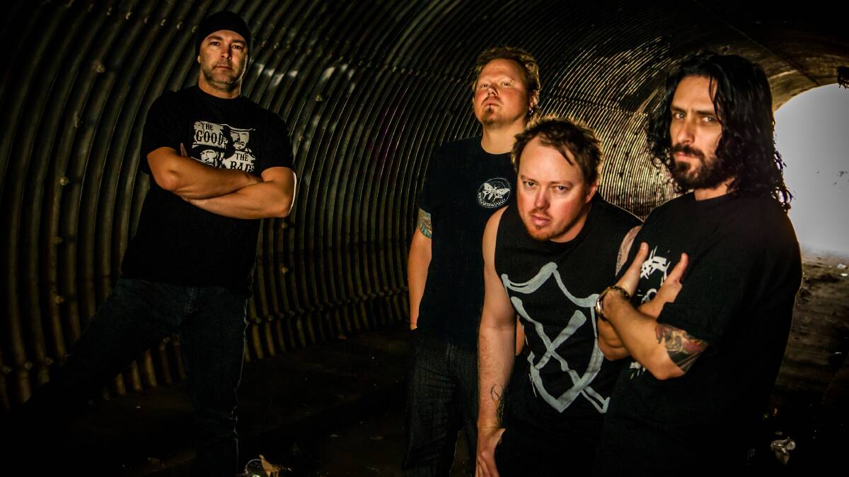 HOME-TOWN HEAVINESS: Segression's current line-up of Michael Katselos (guitars), Sven Sellin (guitars), Adam Bunnell (drums) and Chris Rand (bass/vocals). 