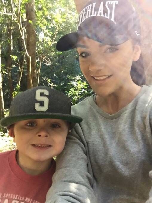 STRUGGLE OVERCOME: Wollongong resident Shantelle Pavlina, now 27, and her two children became homeless after fleeing a domestic violence situation. She is pictured with son Ryley. Picture: Supplied