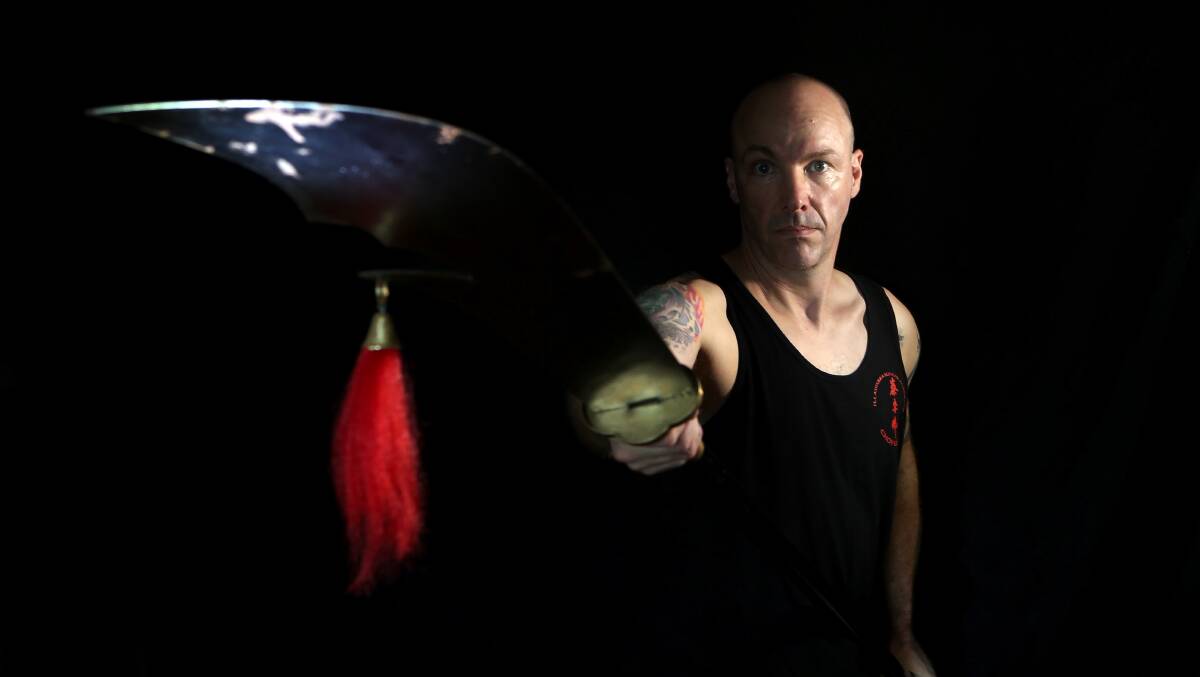 Jamberoo author and martial artist Alan Baxter. Pictures: Sylvia Liber