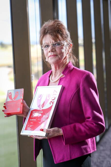 Beverley Kerr pictured earlier this year. Mrs Kerr was recognised for her commitment to social justice through her work for the St Vincent de Paul Society. Picture: Adam McLean