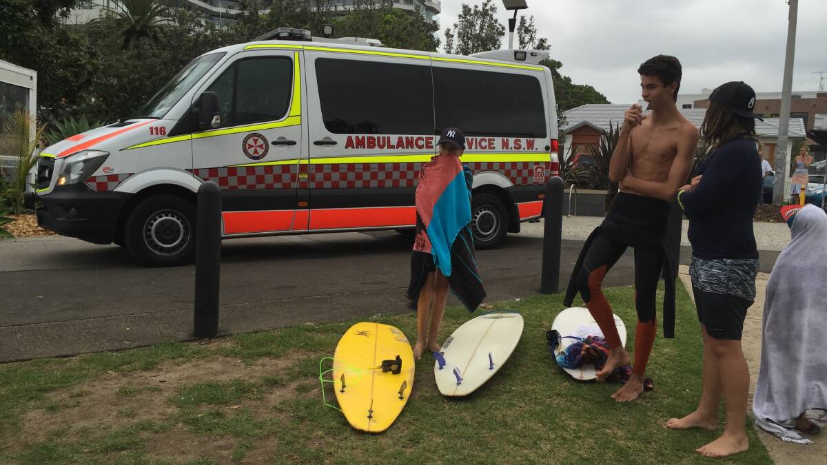 David Jovanic, 15, and his mate, managed to get two of those in distress onto his board.